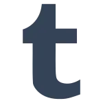 Tumblr Social Media Branding Communication Interaction SVG Icon